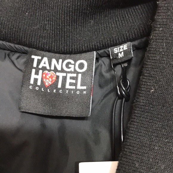 NWT—TANGO HOTEL Brandalised Boy With Teddy Bomber Jacket.. Size:Medium - Picture 10 of 13